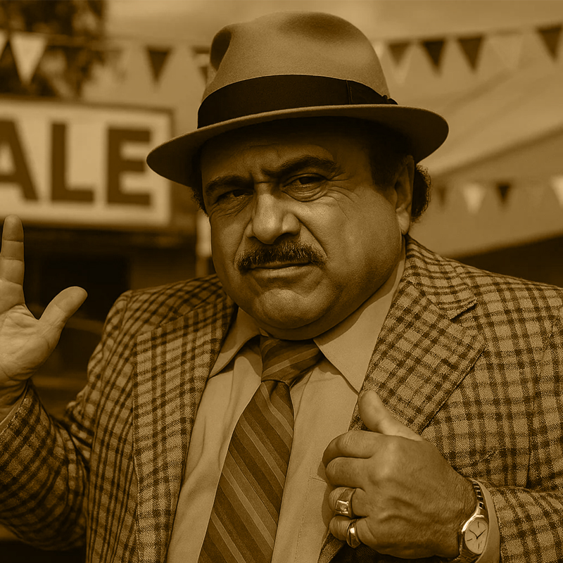 Danny DeVito as a sales person